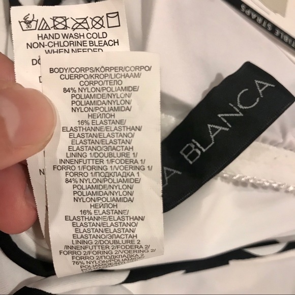 La Blanca black and white polka dot one piece - Picture 11 of 12